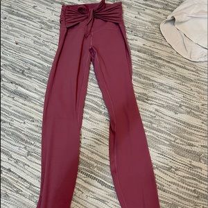 Pink Lululemon yoga pants